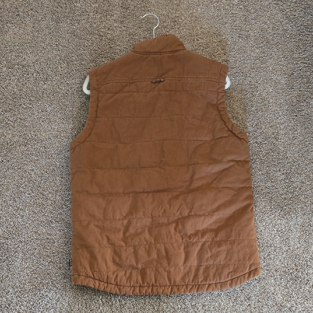 Union Men's Brown Quilted Vest Jacket Size Medium - Picture 5 of 6
